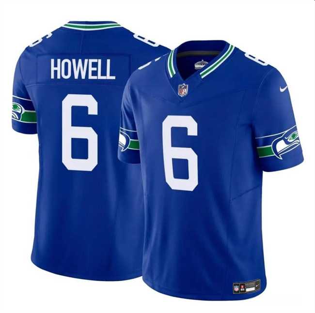 Youth Seattle Seahawks #6 Sam Howell Royal 2023 F.U.S.E. Throwback Vapor Limited Stitched Jersey Dzhi->youth nfl jersey->Youth Jersey